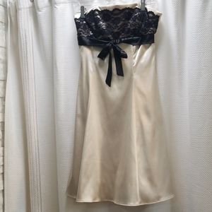 Strapless Champagne Dress Size 5